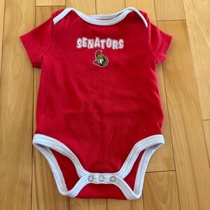 NHL Ottawa Senators Baby Onesie 0-3 months Red